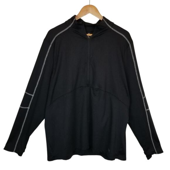 Under Armor Men's Black Quarter Zip Lightweight Sweatshirt Size 3X - Picture 1 of 6